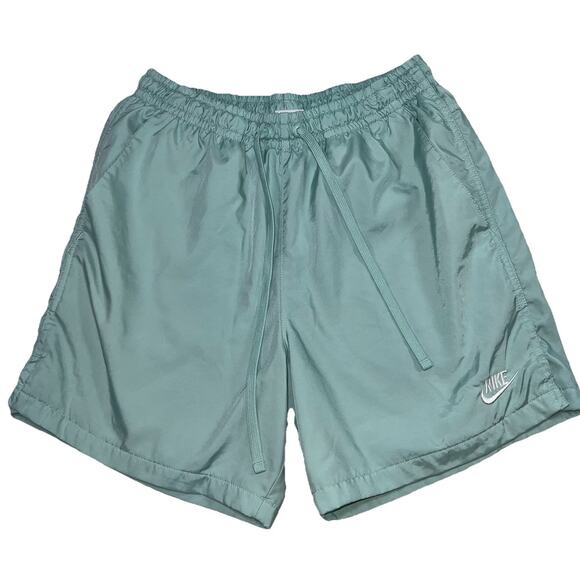 NIKE Essential Shorts Mens Size M 5.5" Mint Green Lined Drawstring Beach Casual - Picture 1 of 11